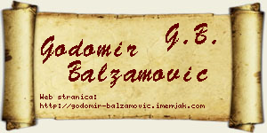 Godomir Balzamović vizit kartica